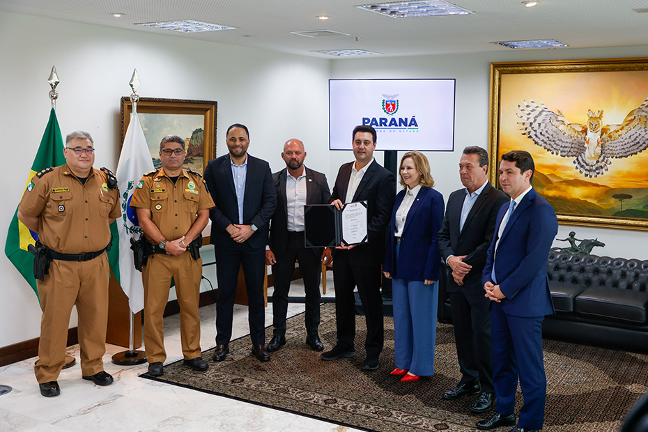 Segurança pública - Investimento em infraestrutura - Combate ao crime - Valorização dos policiais - Redução da criminalidade - Polícia Militar do Paraná - Querência do Norte - Cruzeiro do Oeste - Convênio de segurança
