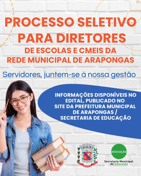 Arapongas lança seleção para gestores das escolas da rede municipal