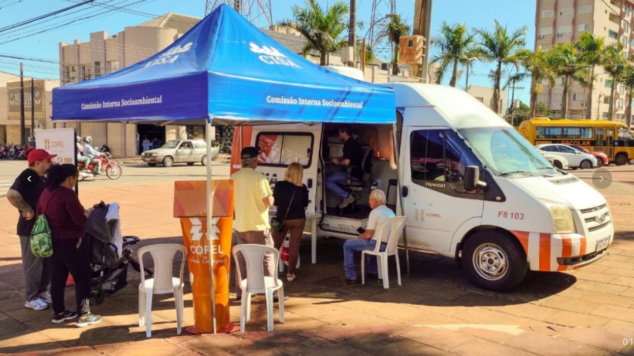 Copel instala van de atendimento em Arapongas entre 20 e 24 de julho