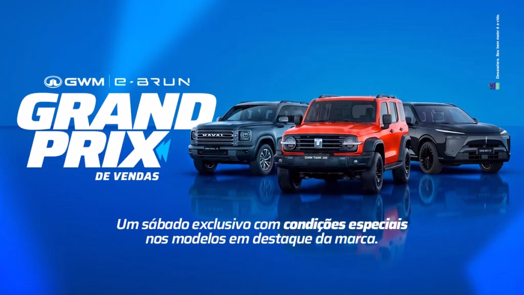 e-BRUN Motors promove Grand Prix com condições especiais em carros GWM neste sábado