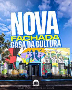 Jardim Alegre inaugura fachada renovada na Casa da Cultura com obra de arte regional