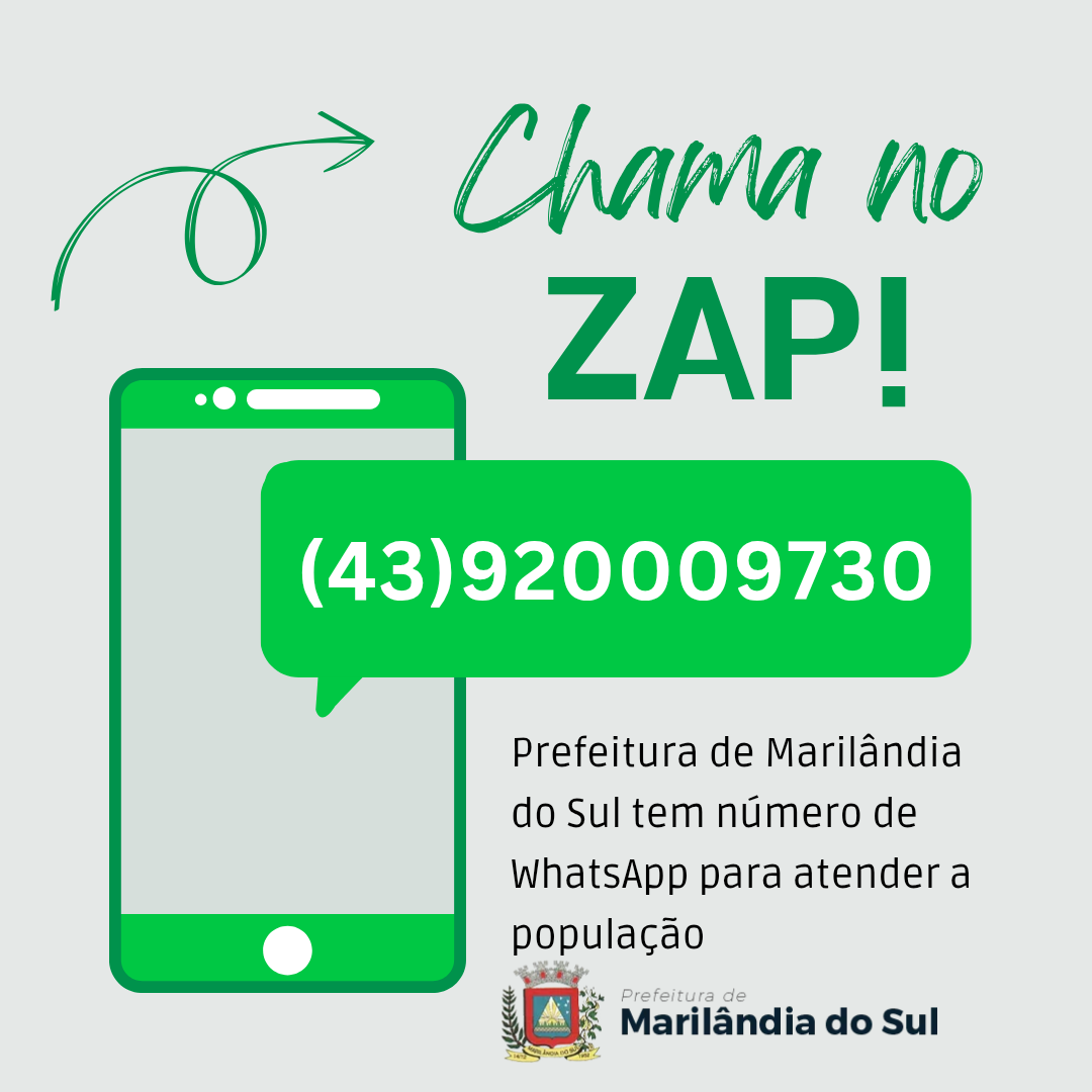 Marilândia do Sul lança WhatsApp para atendimentos da prefeitura