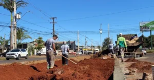 Maringá intensifica obras de drenagem na Avenida Morangueira contra alagamentos