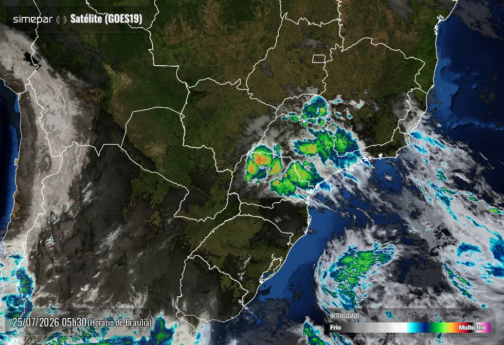 Paraná: alerta para tempestades no Norte e Noroeste neste sábado