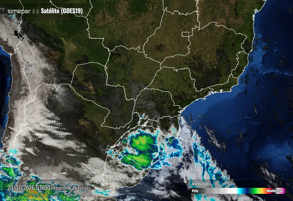 Paraná tem segunda quente com rajadas de vento; temporais chegam na terça-feira