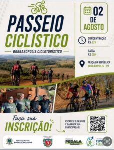 Passeio Ciclístico em Borrazópolis: inscrições abertas para evento de 2 de agosto