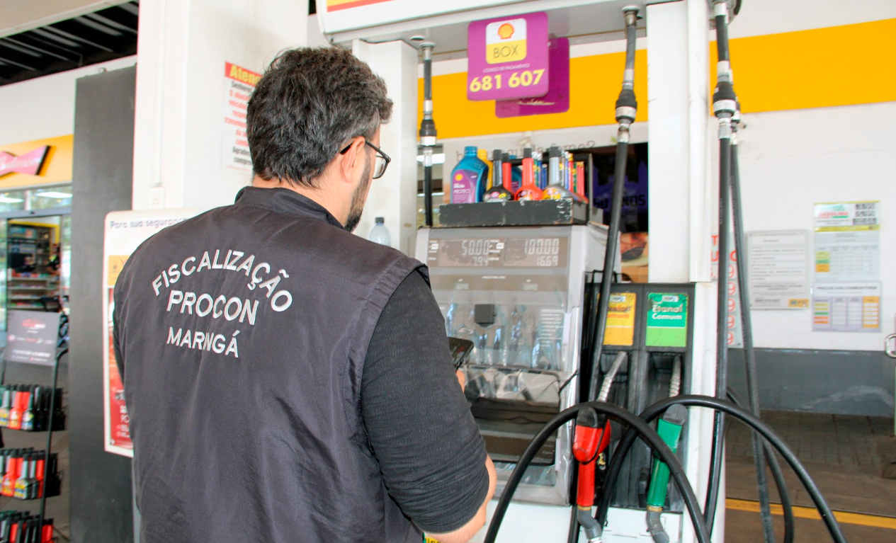 Procon de Maringá identifica variação de 34,79% nos combustíveis entre postos