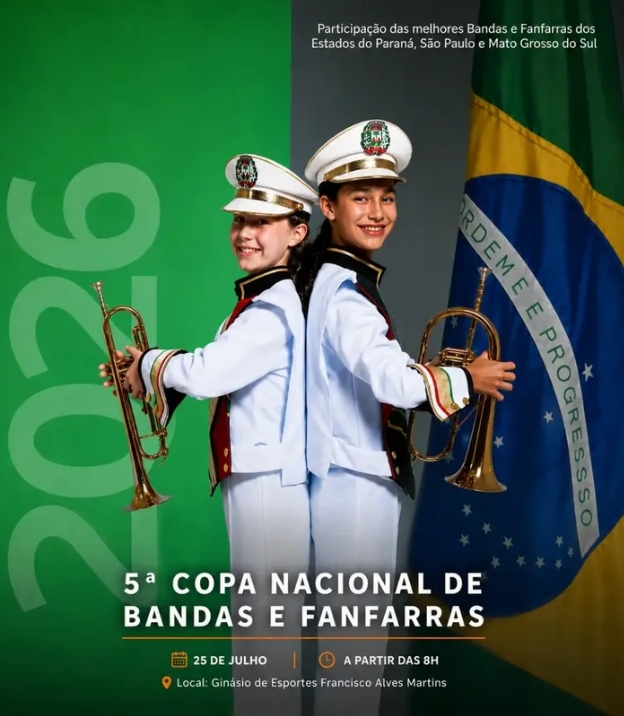 Reserva recebe 5ª Copa Nacional de Fanfarras e Bandas com 25 corporações