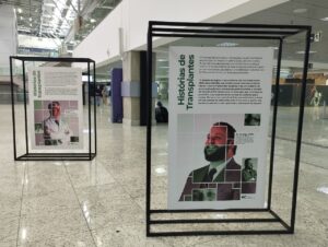 Aeroporto Afonso Pena recebe exposição sobre transplantes com 5 mil origamis