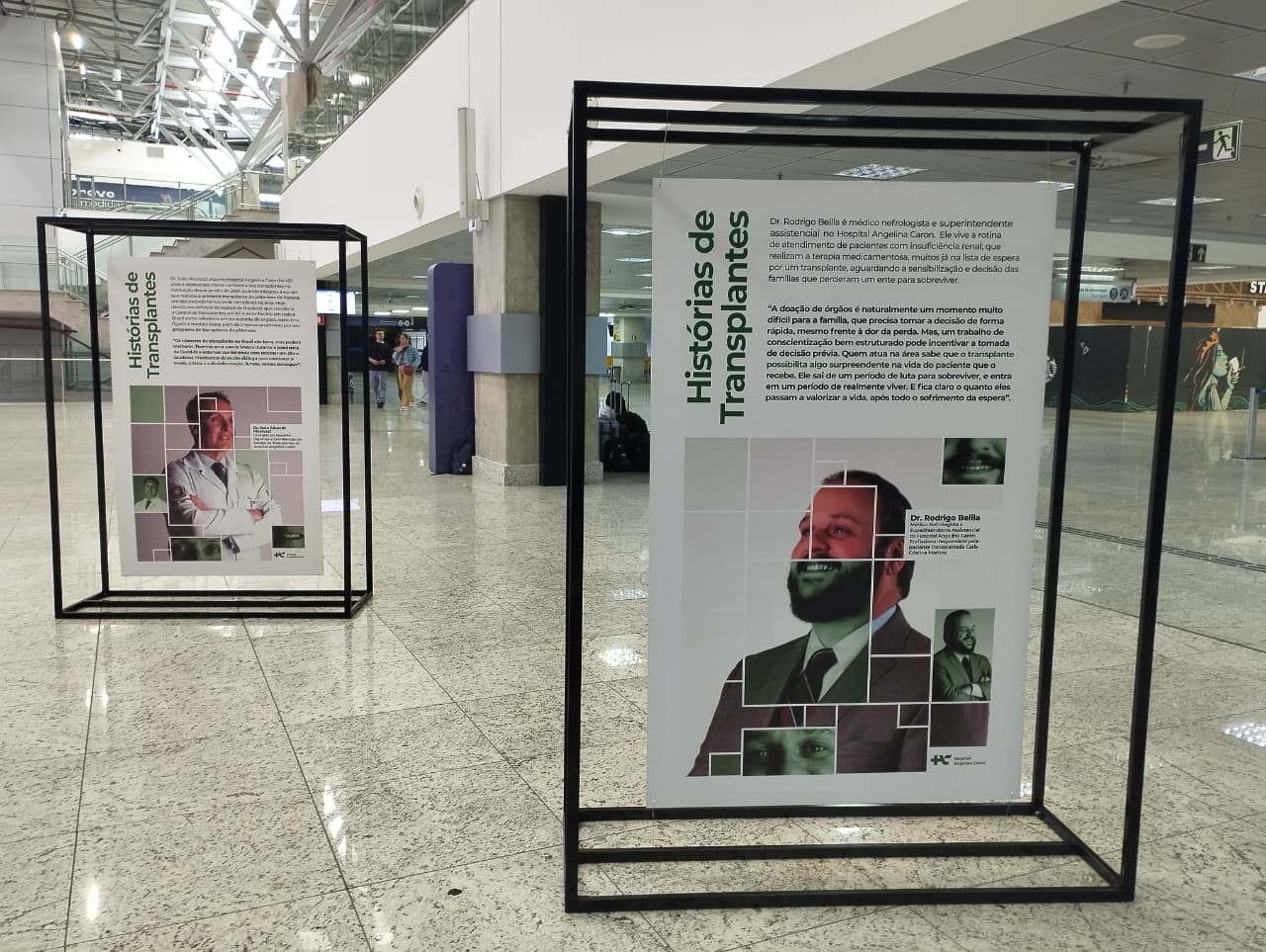 Aeroporto Afonso Pena recebe exposição sobre transplantes com 5 mil origamis