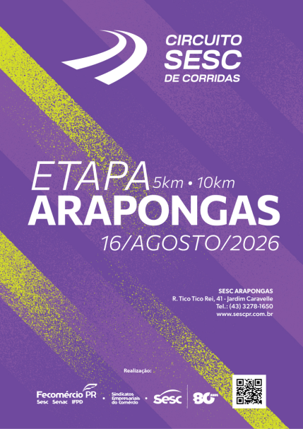 Arapongas fecha vias no domingo para etapa de corrida do Circuito Sesc