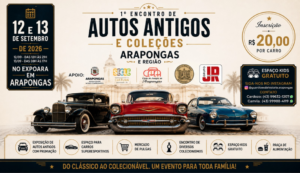 Arapongas realiza primeiro encontro de autos antigos em setembro