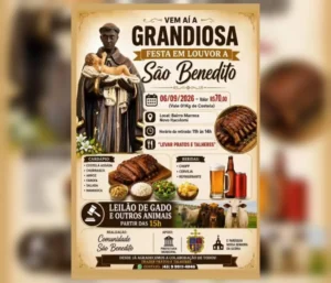 Bairro Marreca em Novo Itacolomi celebra festa religiosa em louvor a São Benedito