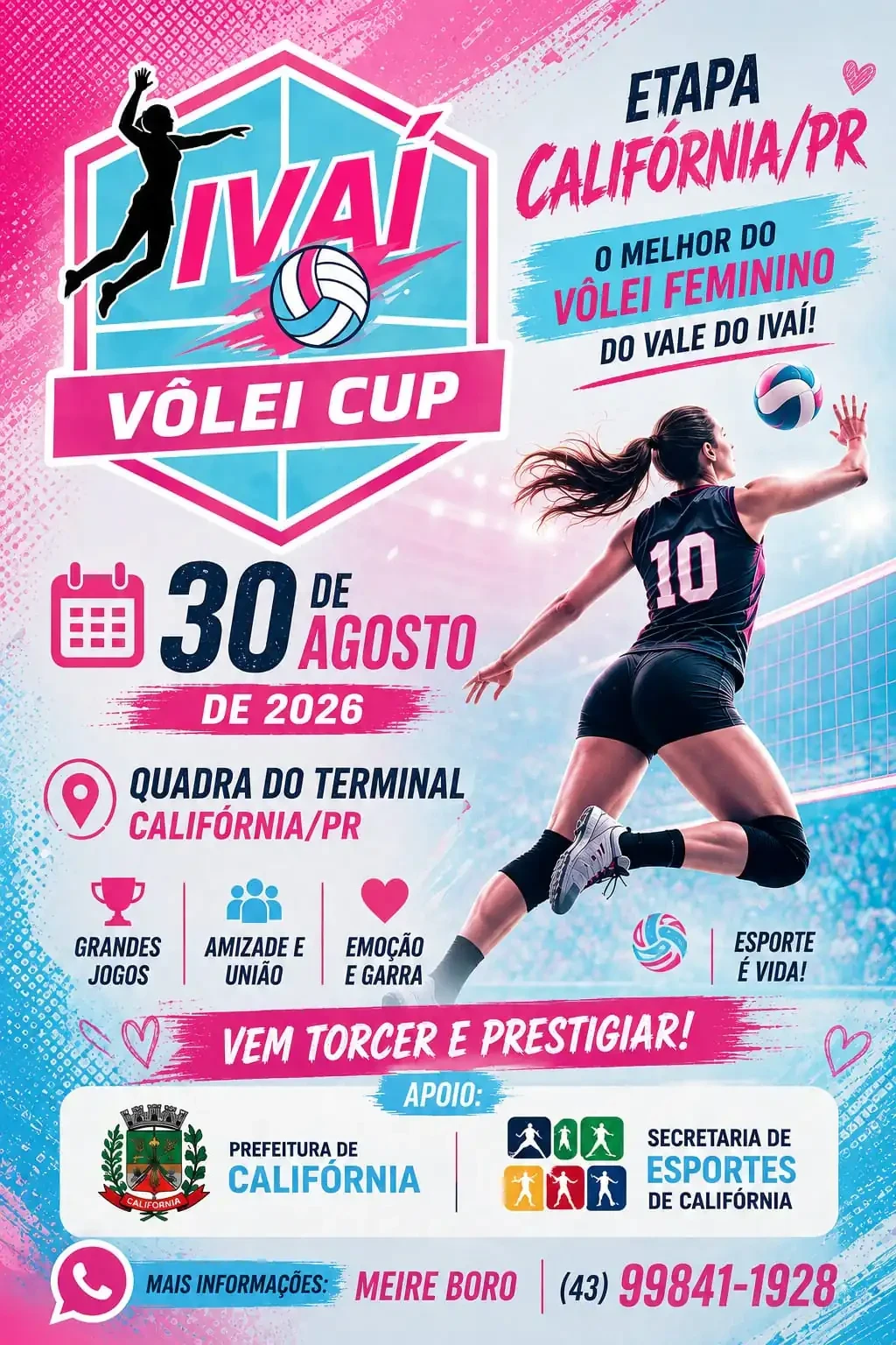 Califórnia integra calendário do Ivaí Vôlei Cup com etapa marcada para agosto