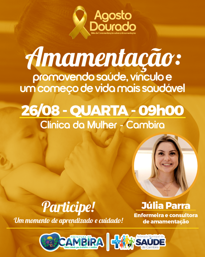 Cambira promove encontro sobre aleitamento materno nesta quarta-feira