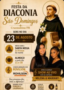 Cruzmaltina celebra Festa da Diaconia em homenagem a São Domingos