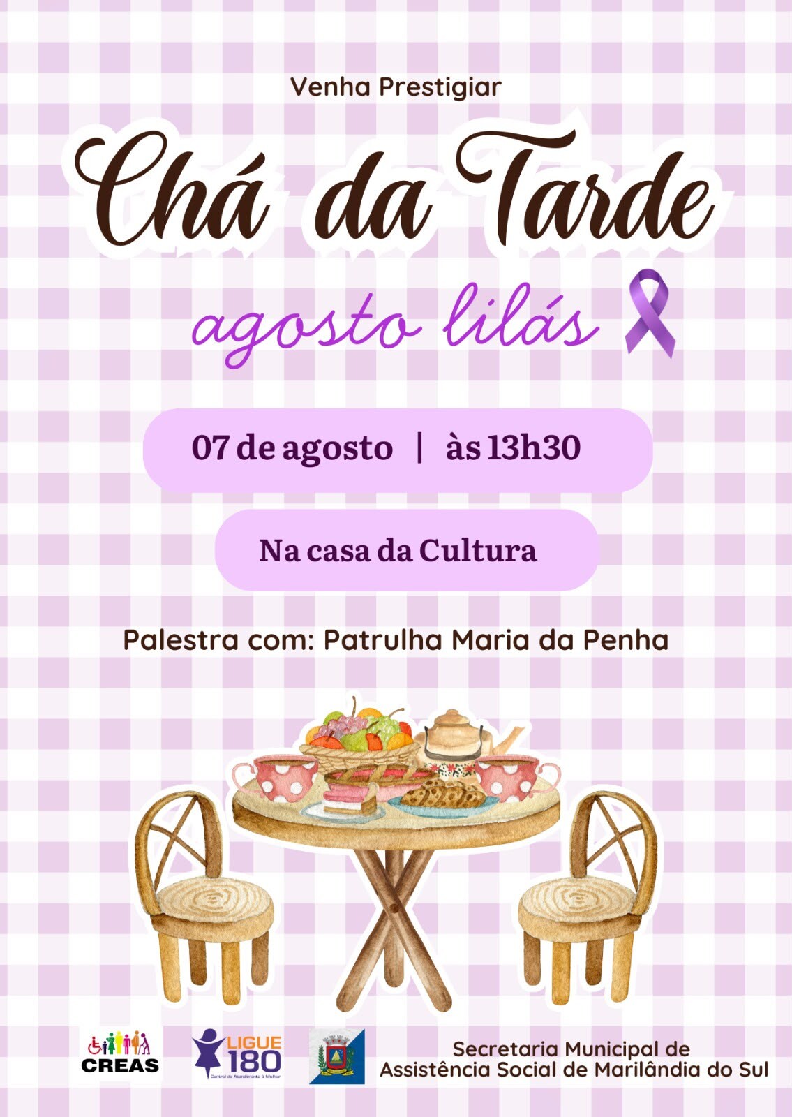 Marilândia do Sul realiza encontro sobre violência contra mulher em agosto