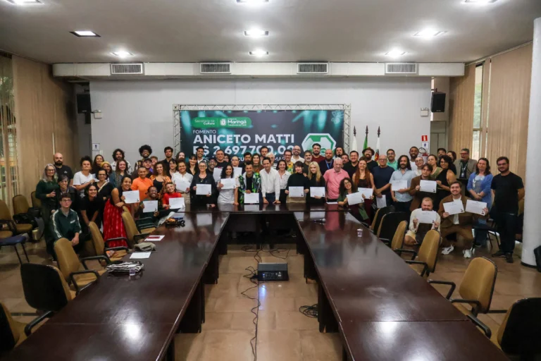Maringá distribui R$ 2,67 mi para arte: Aniceto Matti contempla 50 projetos em 2025