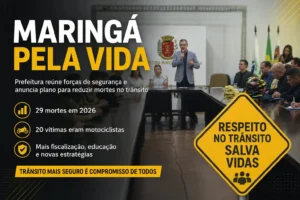 Maringá intensifica fiscalização noturna e lança plano contra acidentes no trânsito