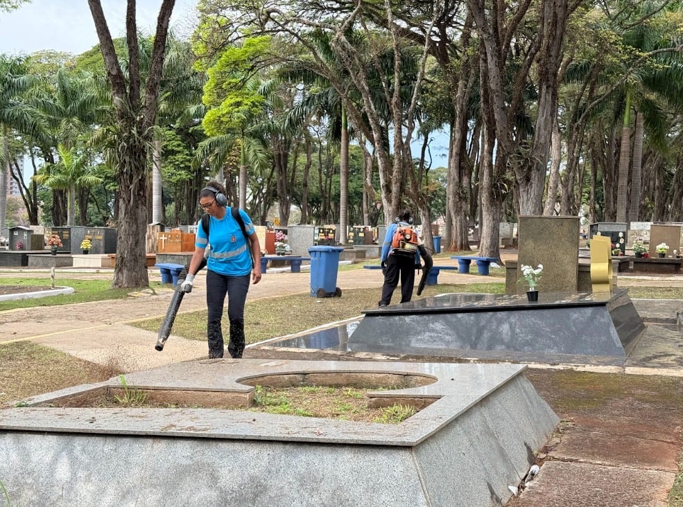 Maringá prepara Cemitério Municipal com força-tarefa para Dia dos Pais