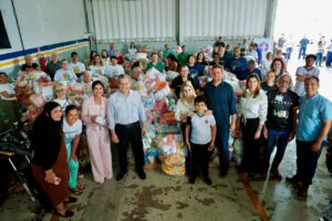 Maringá recebe 9 toneladas de alimentos em ação solidária do Jurassico Condor