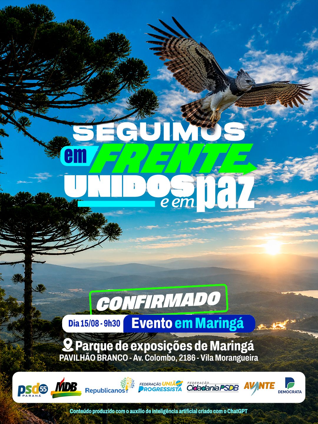 Moro lança campanha ao governo do Paraná em evento em Maringá