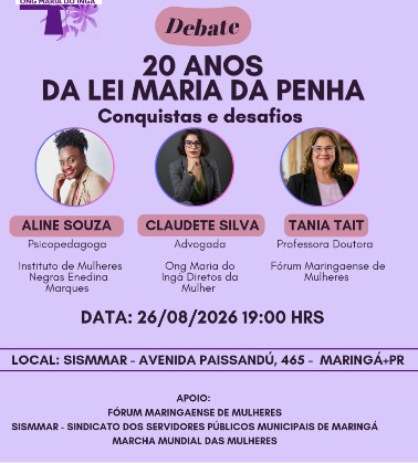 ONG Maria do Ingá debate Lei Maria da Penha em alusão aos 20 anos