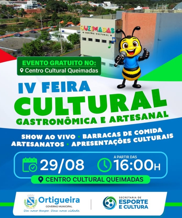 Ortigueira prepara IV Feira com Cultura, Gastronomia e Artesanato para 29 de agosto