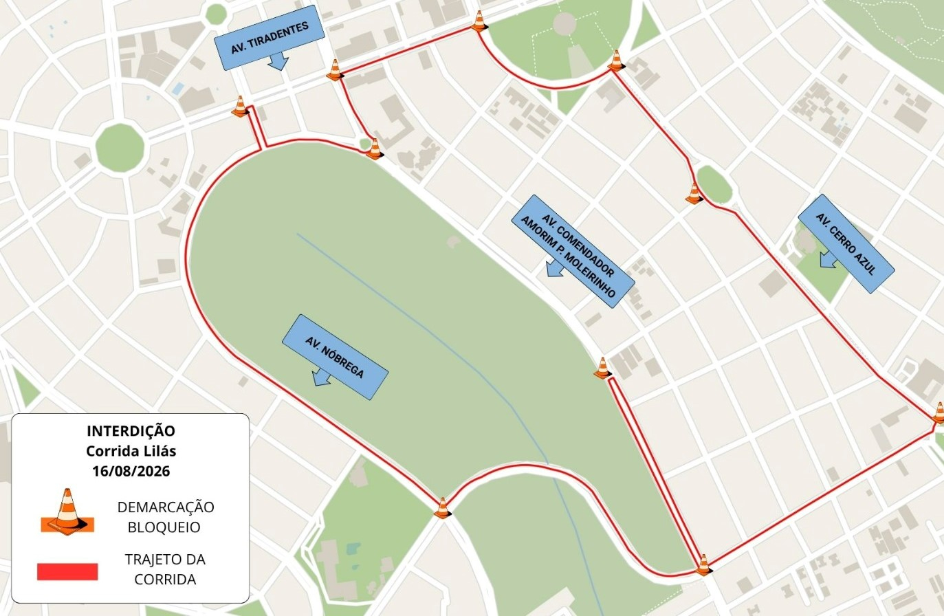 Primeira Corrida Lilás de Maringá ocorre domingo com 6km de percurso pela região central