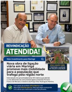 Região norte de Maringá ganha novo projeto viário aprovado pela Prefeitura