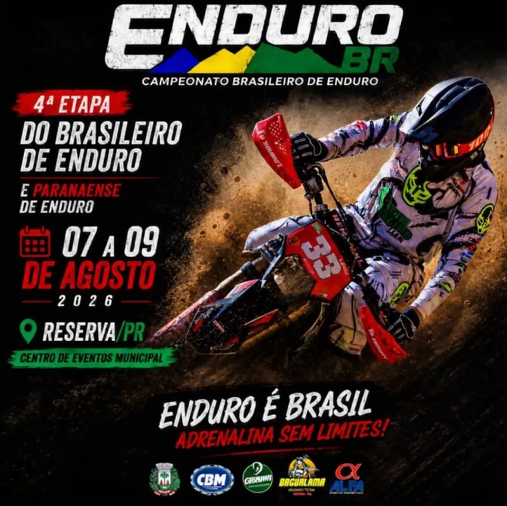 Reserva recebe competições de enduro dos campeonatos brasileiro e paranaense