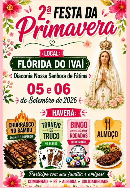 Segunda Festa da Primavera anima Flórida do Ivaí em Grandes Rios