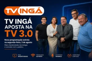 TV Ingá moderniza operações com TV 3.0 e nova grade de programação regional