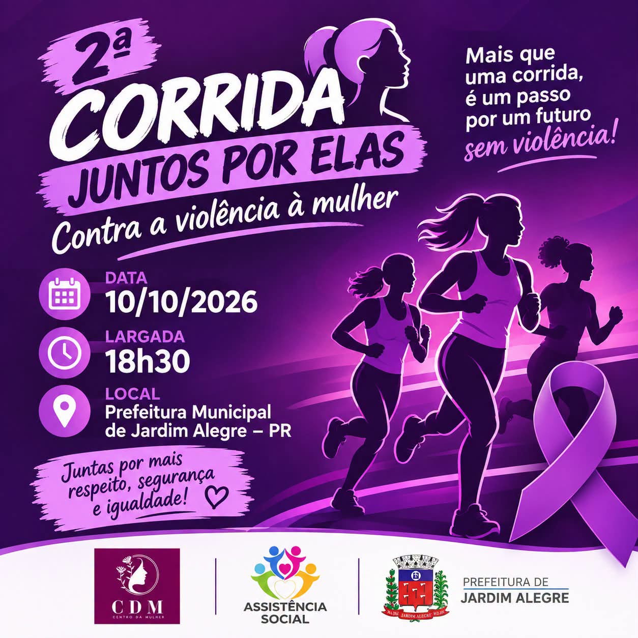 Jardim Alegre promove corrida em prol das mulheres no Vale do Ivaí