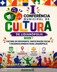 Lidianópolis abre inscrições para conselheiros de cultura em primeira conferência municipal