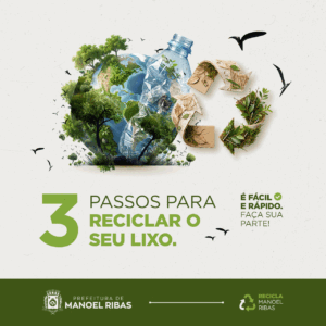 Manoel Ribas orienta população sobre três etapas fundamentais da reciclagem
