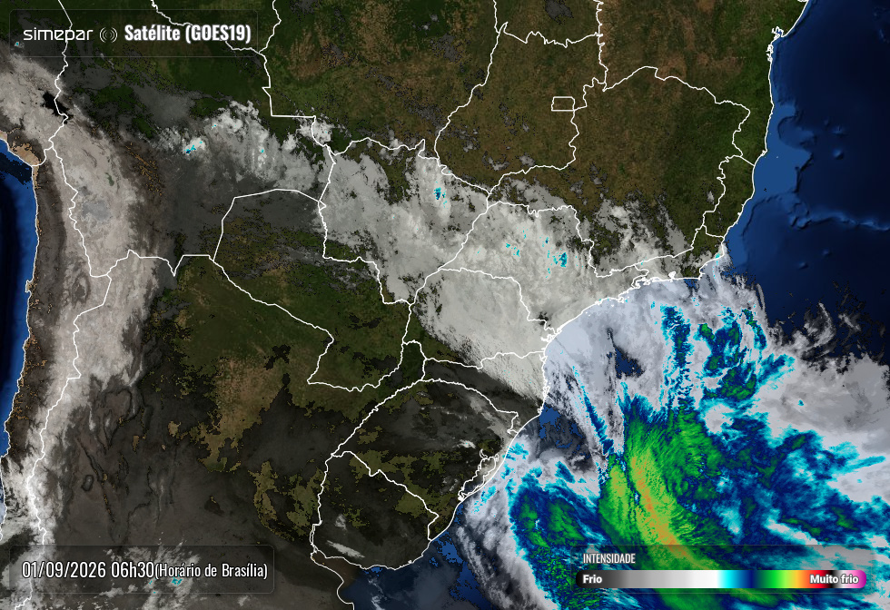 Paraná enfrenta chuva forte na terça, mas quarta abre com frio intenso