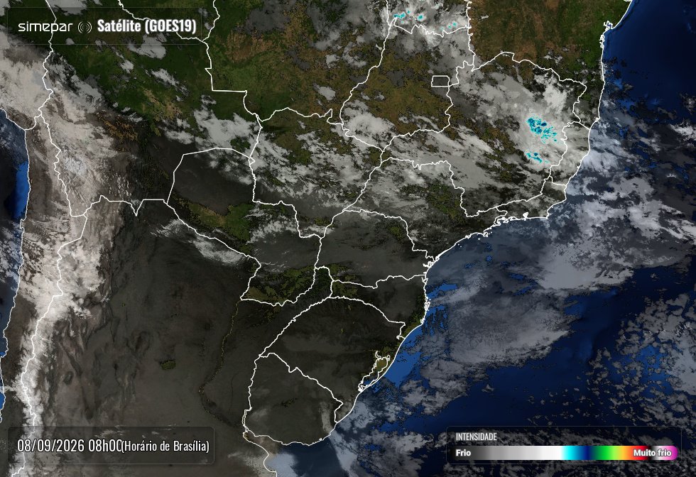 Paraná passa de madrugada gelada para instabilidade com chuvas e trovoadas