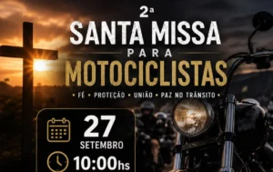 Santuário de Santa Rita recebe Santa Missa dos Motociclistas no dia 27