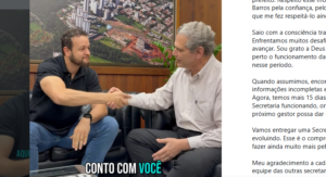 Biazon deixa cargo de esportes e reassume mandato na Câmara Municipal
