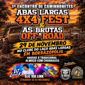 Borrazópolis recebe 1º Encontro de Caminhonetes 4×4 Fest em novembro