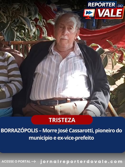 Borrazópolis se despede de ex-vice-prefeito José Cassarotti neste sábado