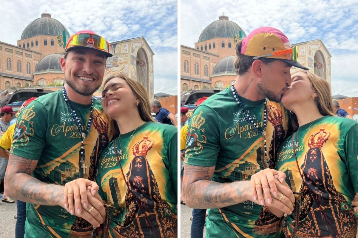 Cantor MC Gui propõe casamento após jornada de 170 km até Aparecida