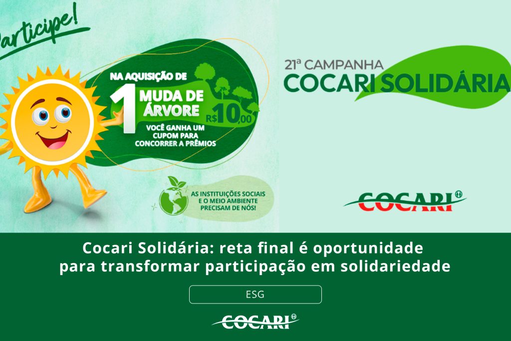 Cocari Solidária encerra campanha com sorteio; últimas semanas para apoiar entidades