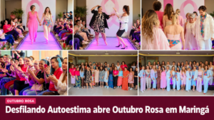 Desfile beneficente marca início de Outubro Rosa em Maringá com 60 participantes