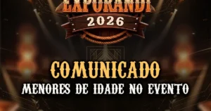 Exporandi 2026: menores de 14 anos não poderão circular sozinhos após meia-noite