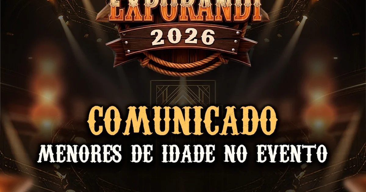 Exporandi 2026: menores de 14 anos não poderão circular sozinhos após meia-noite
