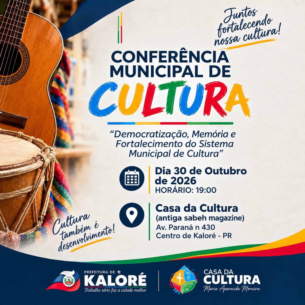 Kaloré realiza encontro sobre cultura com foco em democratização e memória local