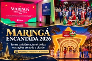 Maringá Encantada 2026 anuncia Turma da Mônica e 317km de iluminação