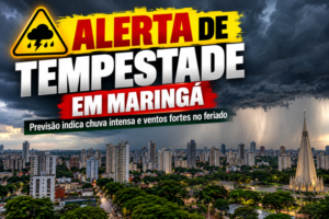 Maringá se prepara para chuvas e tempestades no feriado de 12 de outubro